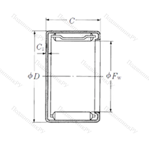 Подшипник игольчатый радиальный MFJL-4030L