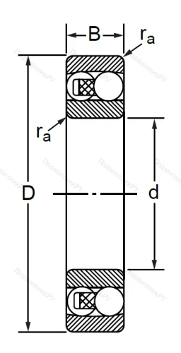 Двухрядный шариковый подшипник 1608 (2308) в Калининграде