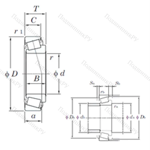 Подшипник роликовый радиально-упорный 3194/3120 от производителя  KOYO Подшипник роликовый радиально-упорный 3194/3120 от производителя  KOYO