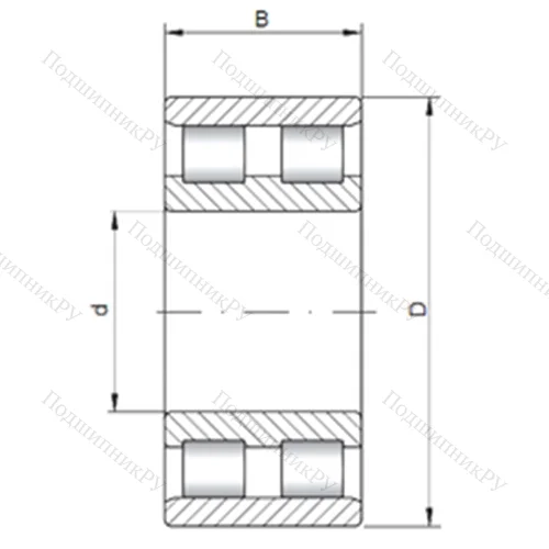 Подшипник роликовый радиальный NN 3126 от производителя  CX