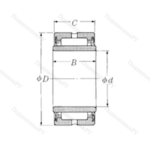 Подшипник игольчатый радиальный NA 4911TT