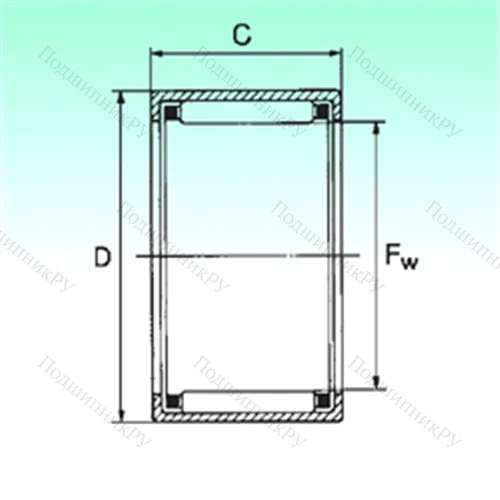 Подшипник игольчатый радиальный HK 1612
