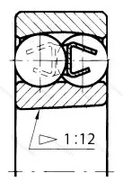 Подшипник  2307K (111607) размер 35x80x31