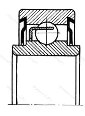 Модификация подшипника 6-280017ЮС1 размер 7x19x6/8 от производителя  ГПЗ-4