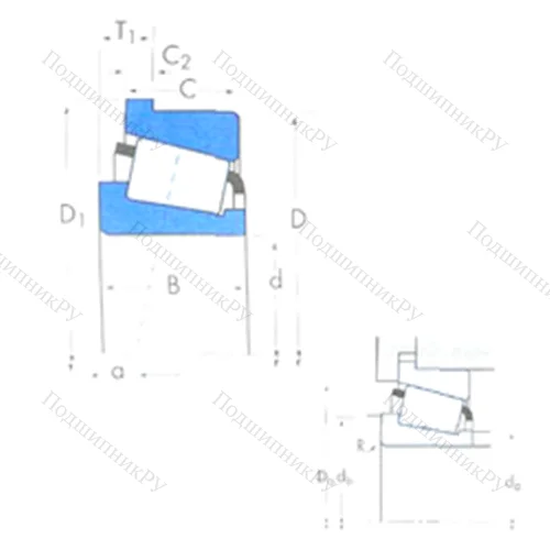 Подшипник роликовый радиально-упорный 29688/29620B от производителя  TIMKEN Подшипник роликовый радиально-упорный 29688/29620B от производителя  TIMKEN