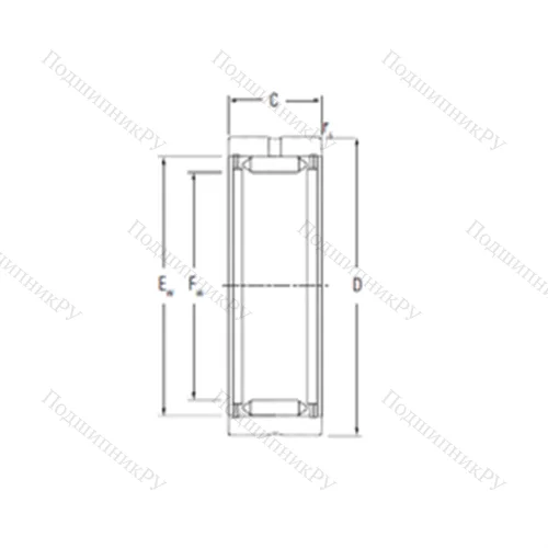 Подшипник игольчатый радиальный RNA 2180