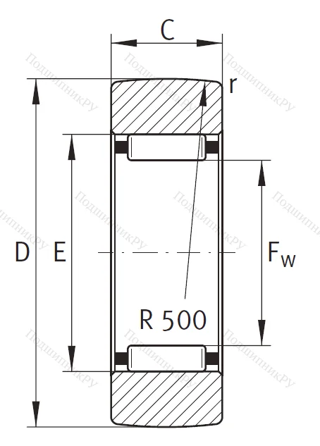 Подшипник RSTO 6 TV от производителя  INA