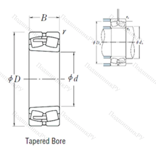 Подшипник роликовый радиальный самоцентрирующийся 239/530CAKE 4 от производителя  NSK
