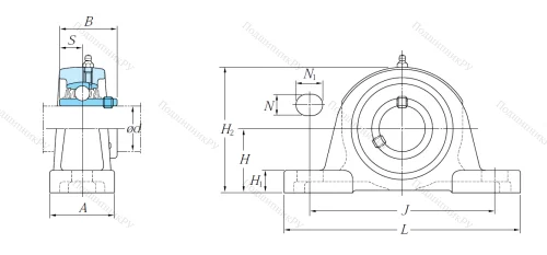Подшипниковый узел UCP 205 J в Калининграде