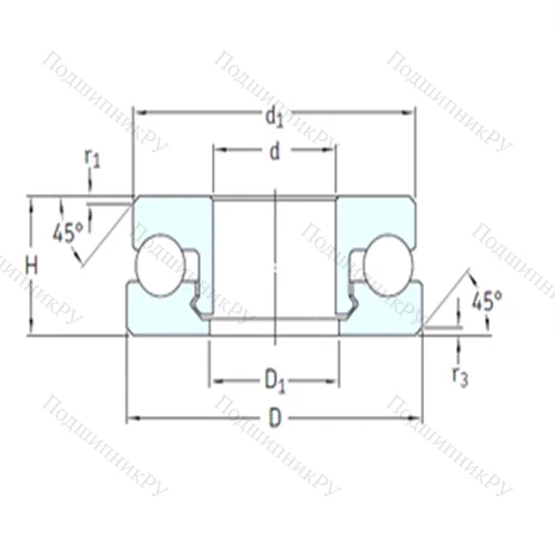 Подшипник шариковый упорный