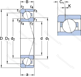 Подшипник 71914 ACE/P 4AH 1