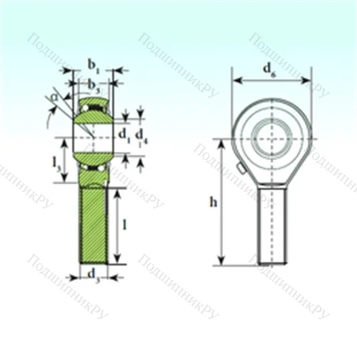 Подшипник шариковый радиальный самоцентрирующийся TSM 18 BB-O