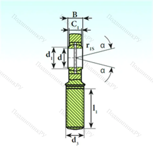 Подшипник скольжения сферический SA 17 ES 2RS