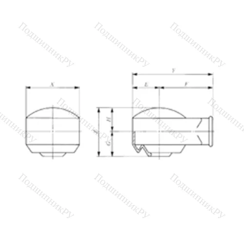 Подшипник скольжения сферический PRC 6