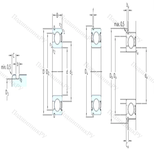 Подшипник шариковый радиальный