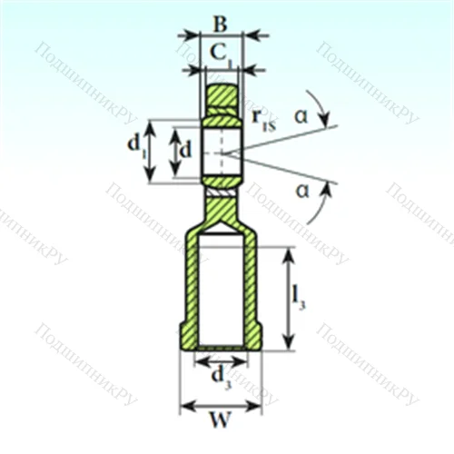 Подшипник скольжения сферический SI 25 C