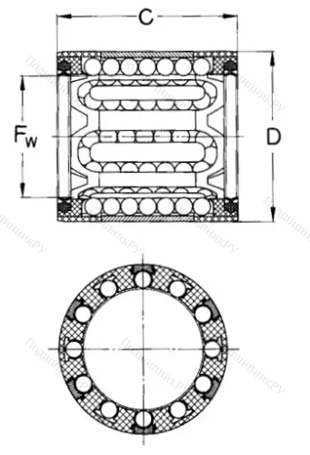 Подшипник LBBR 14-2LS/HV 6 в Калининграде