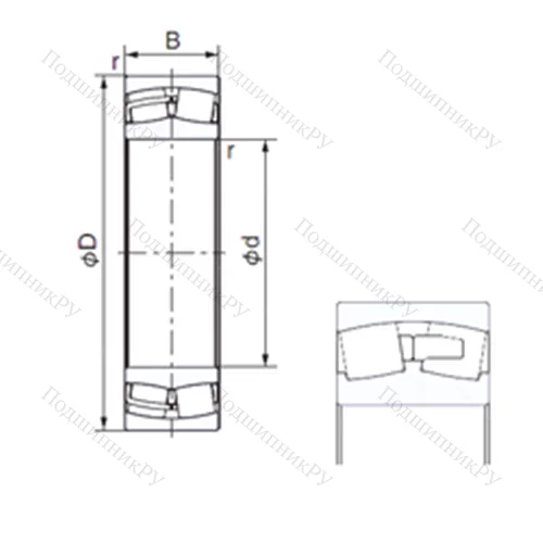 Подшипник роликовый радиальный 23132AX