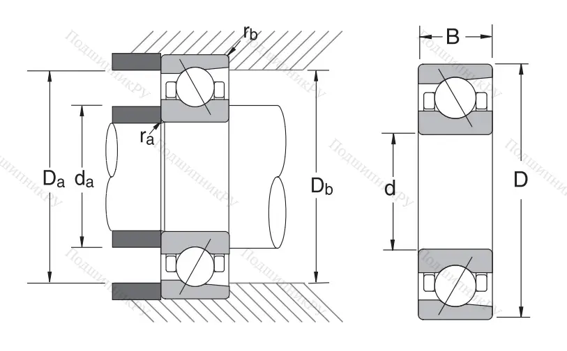 Сверхточный подшипник 7003 CTRDULP 3