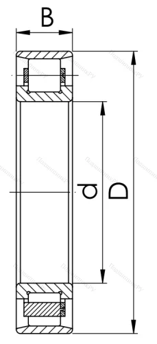 Цилиндрический роликовый подшипник 2234 KM (N 234 S) в Калининграде Цилиндрический роликовый подшипник 2234 KM (N 234 S) в Калининграде