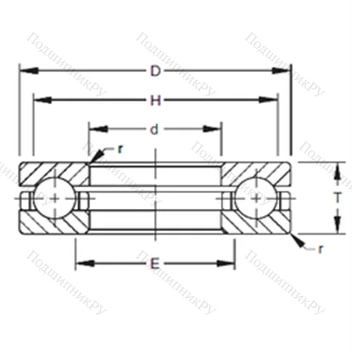 Подшипник шариковый упорный 67TVB 296
