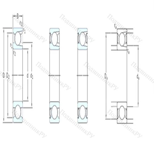 Подшипник шариковый радиальный 315-Z
