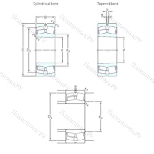 Подшипник роликовый радиальный самоцентрирующийся 22328CCK/W 33 от производителя  SKF Подшипник роликовый радиальный самоцентрирующийся 22328CCK/W 33 от производителя  SKF