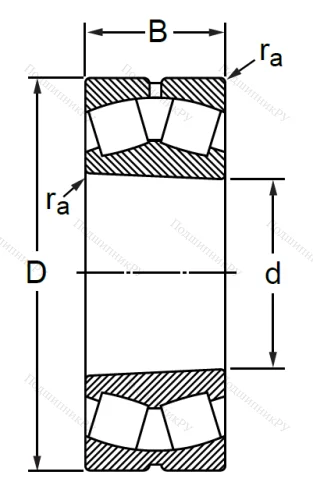 Сферический роликовый подшипник с конической посадкой на вал 113615 УН (22315 KMBF 6W 33) в Калининграде