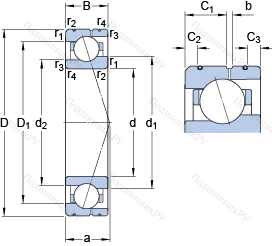 Подшипник 71919 CE/HCP 4AL