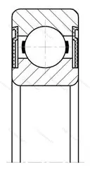 Модификация подшипника 5-180305 размер 25x62x17 от производителя  ГПЗ-23