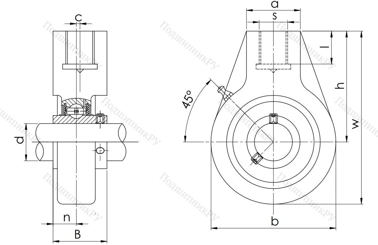 Подшипниковый узел UCHA 204 (UCHB 204) в Калининграде
