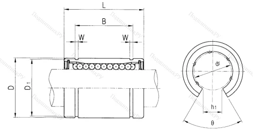 Подшипник LME 40 UU OP в Калининграде