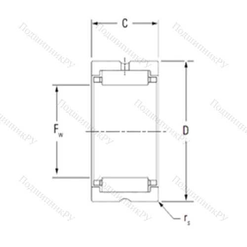 Подшипник игольчатый радиальный HJ-122012