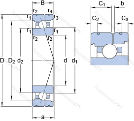 Подшипник 7013 ACB/HCP 4AL