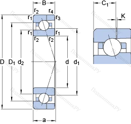 Подшипник 709 CE/P 4AH