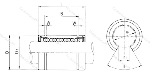Подшипник LM 20 UU OP в Калининграде