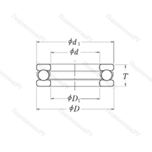 Подшипник шариковый упорный XLT 3.1/4