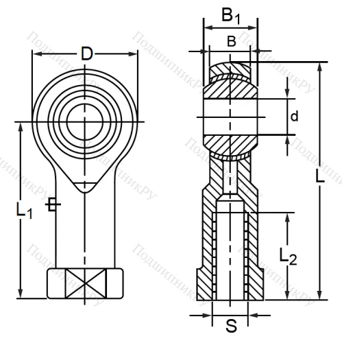 Шарнирная головка PHS 22 L / LA в Калининграде