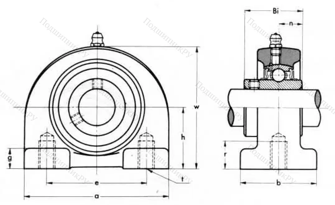 Подшипниковый корпус  PA 204 (ASAHI)