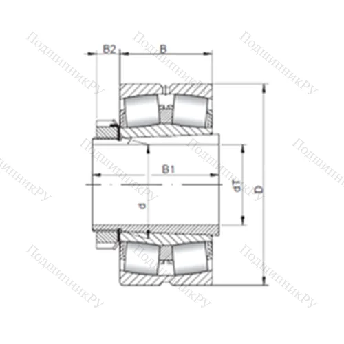 Подшипник роликовый радиальный самоцентрирующийся 23092 KCW 33+H 3092 от производителя  CX