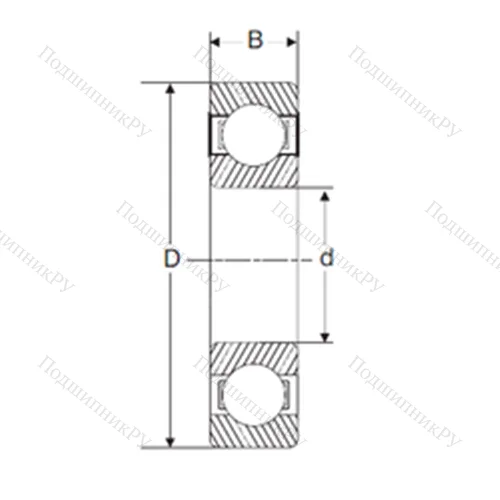 Подшипник шариковый радиальный 6417