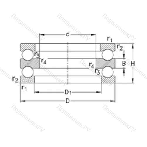 Подшипник шариковый упорный 52232-MP