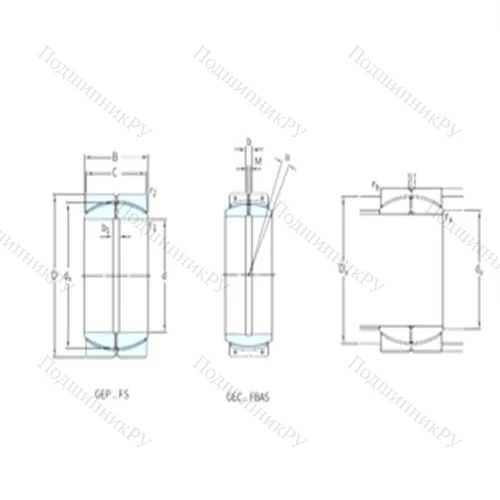 Подшипник скольжения сферический GEP 480FS от производителя  SKF Подшипник скольжения сферический GEP 480FS от производителя  SKF