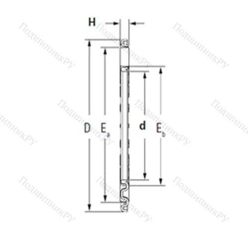 Подшипник игольчатый упорный TV 4562