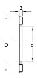 Подшипник  999206 (K 81206TN) размер 30x52x7,5