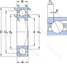 Подшипник 7028 ACD/HCP 4AH 1 в Калининграде Подшипник 7028 ACD/HCP 4AH 1 в Калининграде