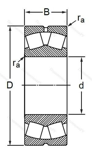 Сферический роликовый подшипник 3636 АМН (22336 MBW 33) в Калининграде