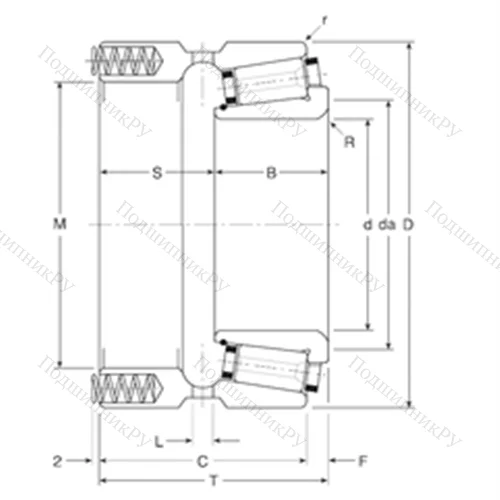 Подшипник роликовый радиально-упорный 240139X/240241XP