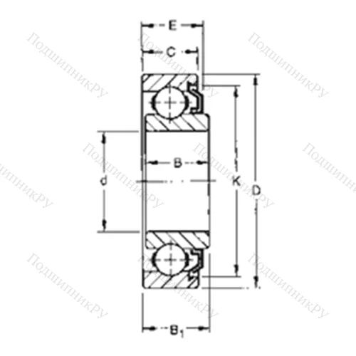 Подшипник шариковый радиальный