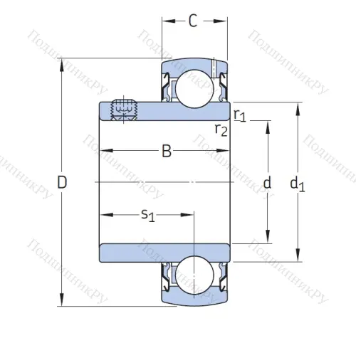 Корпусный подшипник YAT 210 в Калининграде Корпусный подшипник YAT 210 в Калининграде